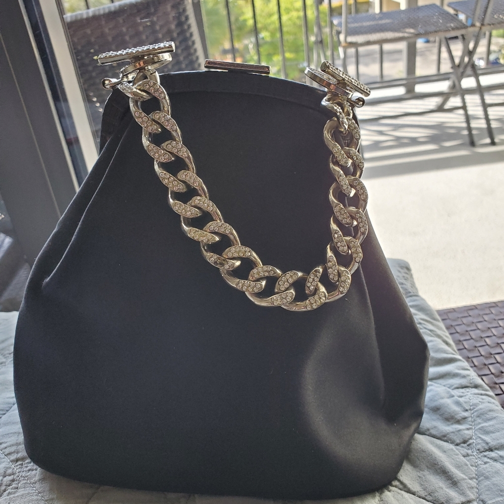 GIANFRANCO FERRE silk/satin evening bag...